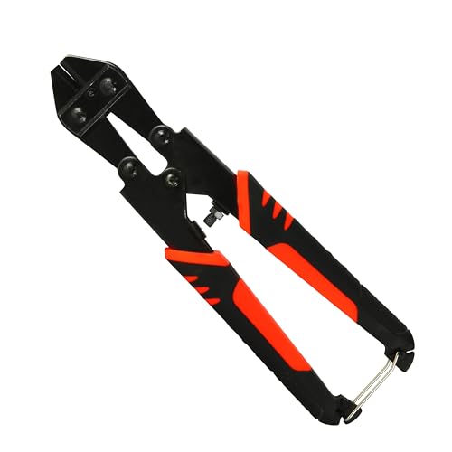 Mini Bolt Cutter,Small Heavy Duty Wire Cable Cutter with Soft Grip Anti-Slip Handle,Sharpen Cutting Edge,Wire Cutter,One Hand Operation,Small and Portable Design