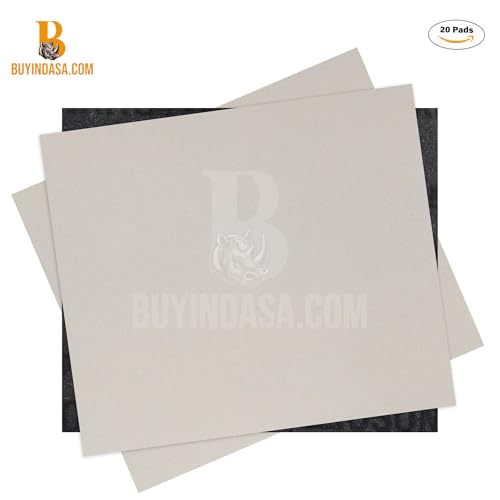 Indasa Rhynosoft Foam Sanding Pads - 4.5" x 5.5",Hook and Loop, 400 Grit, Plusline, Flexible, Tear-Resistant, Ideal for Automotive, Wood, & Finishing (Pack of 20 Pads) - size: 400-Grit 20 Pads Plusline