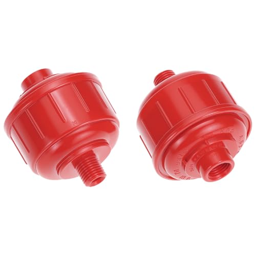 QWORK 10 Pack Disposable Mini Air Water Trap Filters, 1/4" Threads, Spray Gun Filters, Removes Moisture for Paint Sprayers and Air Tools