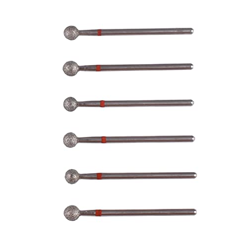 6pcs Pro Diamond Ball Bits,Cuticle Drill Bit Set for Russian Manicure,3/32 Shank efile Bit (φ5.0mm) - size: 1 Count (Pack of 1)