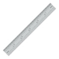 PEC Tools Made in USA 6"/150mm Rigid D/M Metal Ruler, 10ths 50ths 1mm 0.5mm - color: Rigid, size: 6"