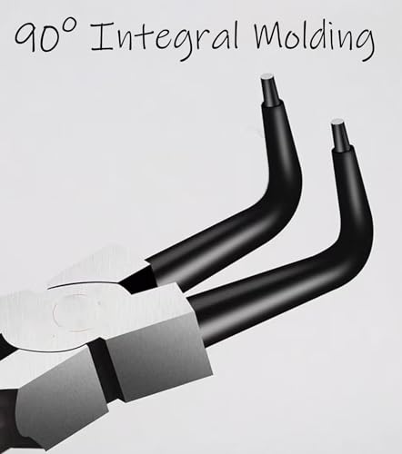 Bent Internal Snap Ring Pliers 9",Internal Spring,Anti-Rust,Head Size:0.08". - size: Bent Internal
