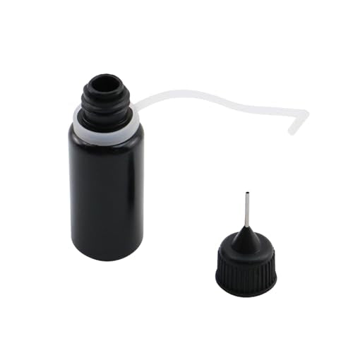 T Tulead 10PCS Black Tip Applicator Metal Needle - style: Black,10ml