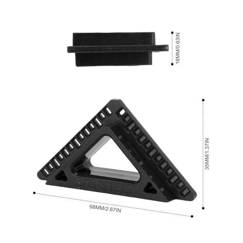 Plastic Scribers for Woodworking – 3/16" and 1/4" Trim Spacer with 1/8" Opening, Precise Marking Gauge for Door and Window Casing Projects(Black) - color: Black