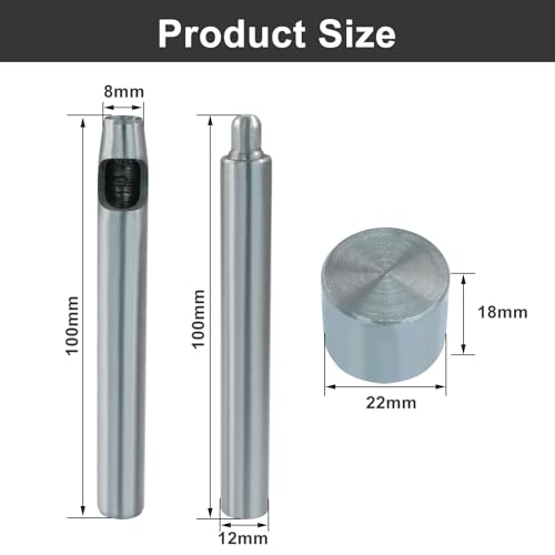 Litoexpe 8mm Eyelet Hole Punch Die Tool Set, Grommet Setter Hollow Punch - color: Hole Punch Die Tool, size: 8 MM