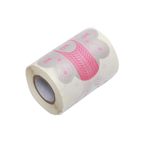100Pcs Butterfly Form Self-Adhesive Nail Art Paper Tray for Acrylic UV Gel Manicure Tool Decor