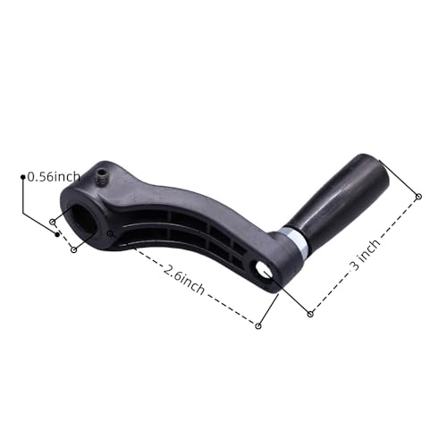 Drill Press Crank Handle, Universal Replacement Part Fits 9/16 Inch Shaft
