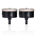 2-1/2 Inch Diamond Hole-Saw Bits with Pilot Drill Bit - 2pc 2-1/2" Diamond Tipped Tile Hole Saws with Guiding Bit Accurate Drilling for Porcelain Tile Ceramic Pottery Granite Stone Glass Bottles 65mm - size: 2-1/2" X 2Pcs