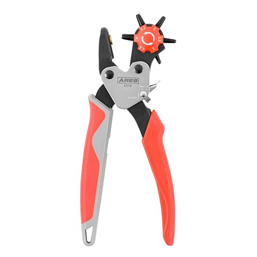 ARES 32016 Professional Hole Puncher - size: Rotary Fabric & Leather Hole Puncher