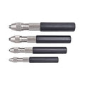 Starrett Pin Vise Set, .010 - .187" Range, 4 Pieces - size: .030-.187"