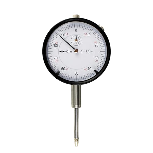 HFS Dial Indicator, 0-1" Range, 0.001" Graduation, 1/4" Lug Back - size: 0-1" x 0.001"