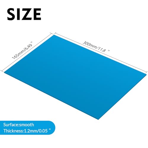 Laser Engraving Blank Blue ABS Double Color Plastic Sheet (Blue) - color: Blue