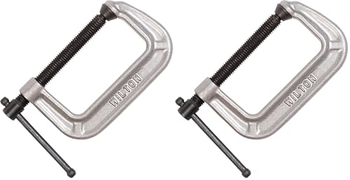 Wilton C-Clamp, 2-1/2" Opening, 1-7/16" Throat, 850 Lbs. Clamping Force (Model 1422C) (Pack of 2) - size: 2-1/2 in. x 1-7/16 in., style: Pack Of 2