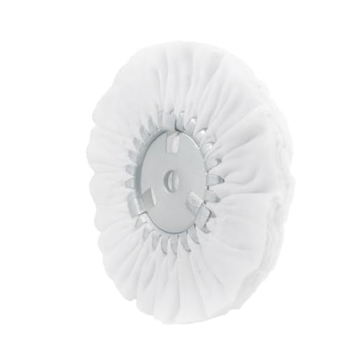 2 Pcs 8" White Flannelette Airway Buffing Wheel - style: 8'' Flannelette Airway Wheel
