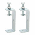 HARFINGTON 2 Pcs Carbon Steel C Clamps 100mm Square Tiger Clamp Adjustable - size: 100mm
