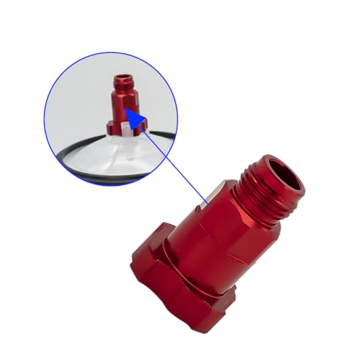 Osilly Car Spray Gun Cup Adapter, Master Elite Paint System MPS Automotive 16mm 1.5mm External Thread, with 6 PCS HVLP Filters Fine Mesh, Universal for Most Gravity Feed Spray Guns - color: External thread