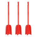 PATIKIL 3Pcs Silicone Resin Mixer Paddles, 6.5" Paint Stirrers, Red - color: Red, size: 6.5"