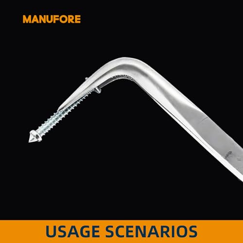MANUFORE 11-Inch Long Reach Needle Nose Pliers, Straight, 45° & 90° Bent - style: 3PCS