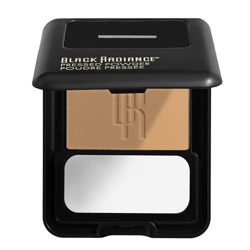 Black Radiance Pressed Powder, Pigment-Rich Matte Finish for Light Skin Tones, Oil-Absorbing Compact with Mirror & Sponge - Biscotti - color: Biscotti, size: 0.16 Ounce (Pack of 1)