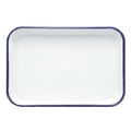 HARFINGTON Butcher Tray Palette 12" x 8" Metal Triple Enamel Coated - size: 12" x 8"