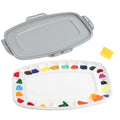 23 Wells Airtight Watercolor Palette with Lid & Cleaning Sponge - size: 13" x 9.25" (23 Wells)