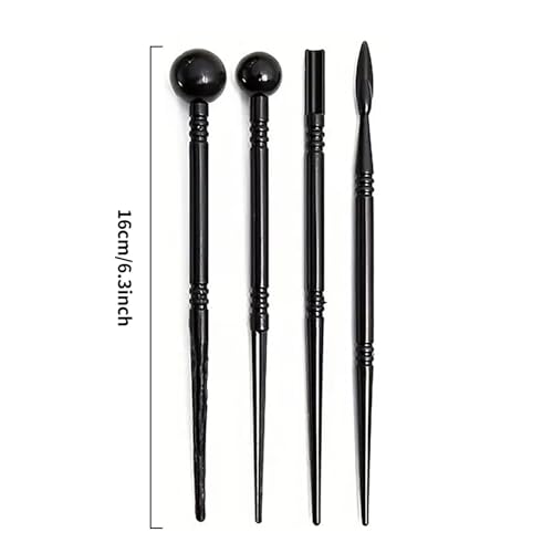 18Pcs Clay Sculpting Tool Set, Yellow Plastic Modeling Tools & Black Dual-Ended Ball Stylus Tools, Professional Pottery Carving Kit for Air Dry Clay, Polymer Clay, Ceramic & DIY Crafts - color: yellow