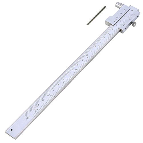 Vernier Caliper, Parallel Crossed Caliper, 0-200mm Stainless Steel Vernier Scribing Caliper Marking Gauge with Carbide Scriber/Needle Parallel Marking Gauge Vernier Caliper