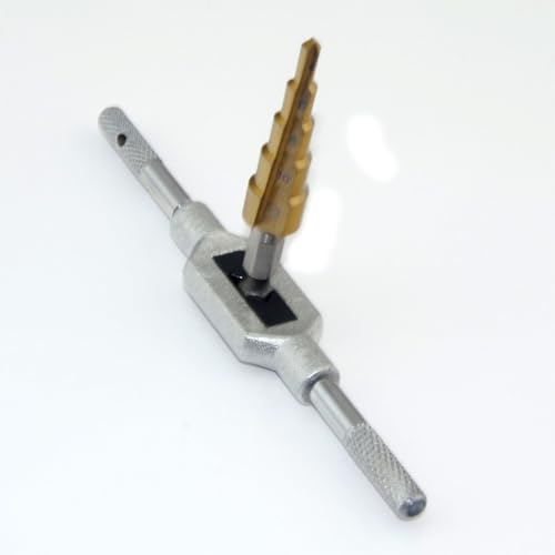 Compatible with Great Planes 4-Step Propeller Shaft Reamer Standard 4 6 8 10 12MM Opener Drill RC Tools(Reamer and Wrench) - size: Reamer and Wrench