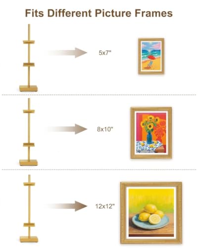 Adjustable Tabletop Easel Stand, Gold 17" H Easels for Display - color: Gold 2Pack