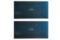DFM Tool Works Rectangle Card Scraper - Precision Cabinet Multi-use Scraper for Woodworking, Wood Fine Finishers, Glue Scraper, Quality Handcrafted Card Shaping Tool - Made in USA, 2 Quantity - Blue