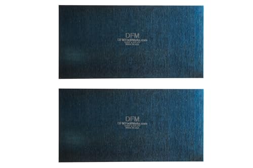 DFM Tool Works Rectangle Card Scraper - Precision Cabinet Multi-use Scraper for Woodworking, Wood Fine Finishers, Glue Scraper, Quality Handcrafted Card Shaping Tool - Made in USA, 2 Quantity - Blue