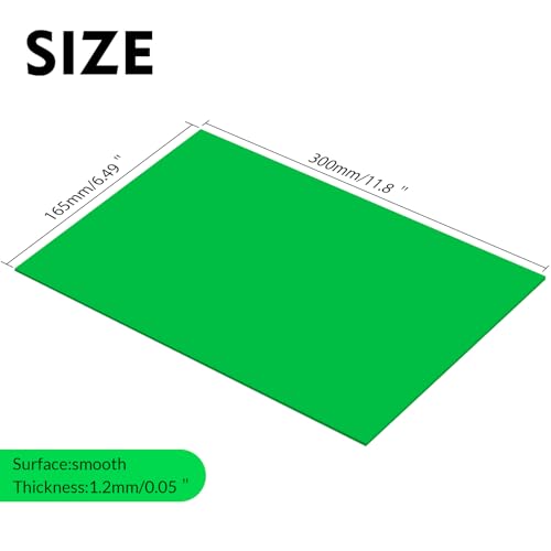 Laser Engraving Blank Green ABS Double Color Plastic Sheet (Green) - color: Green