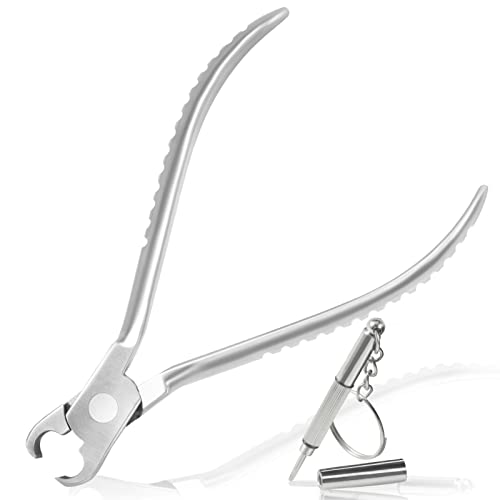 Eyeglass Cutting Pliers 5 Inch Eyeglasses Repairing Plier for Cutting Long Screws Plastic Rubber Plugs Eye Glasses Repair Cutter Plier with Professional Eyeglass Repair Screwdriver - size: H