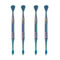 Klyeola 4Pcs Wax Carving Tools Set, Stainless Steel Double-Ended Sculpting and Modeling Tools Kit, Wax Spoon and Carving Tool for Clay, Pottery, Jewelry Making(Color Titanium) - color: Color Titanium