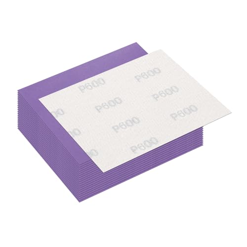 20 Pcs 600 Grit Sandpaper 4.5x5.5 Inch Sand Paper Alumina Abrasive - size: 600Grit