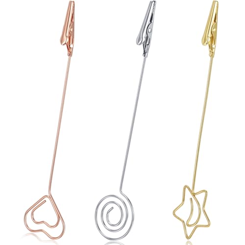 3PCS Clips for Joints, Multi-Functional Picture Card Holders - color: Heart Star& Round
