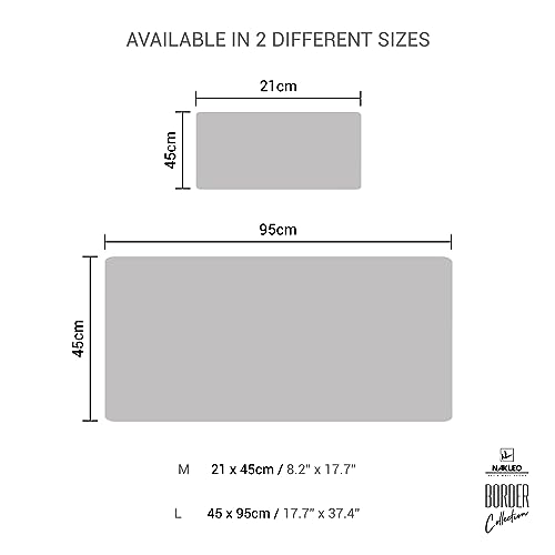 Border Reusable Plastic Wall Stencil // Frill - SEMICIRCLES 14 // Art Craft Mylar Template (8.3"x17.7") - color: Frill Semicircles 14, size: 21x45cm