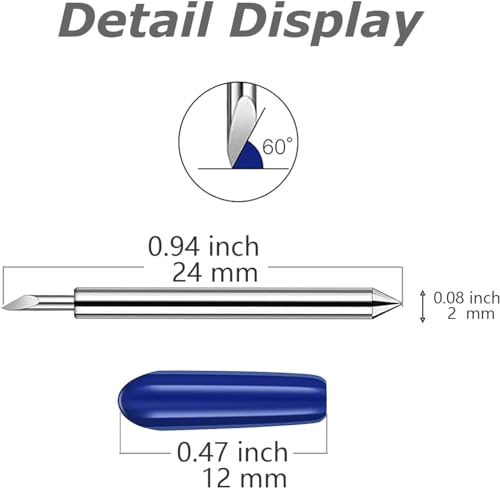 30pcs Deep Cut Blade，Replacement Blades Compatible with Explore 4/3/Air One/Air/Air 2/Maker/Maker 4/3/2 Cutting Machines Cut Materials Up to 1.5mm Thickness,60 Degree Fine Point Blades - color: 30 Pcs Deep Cut Blade