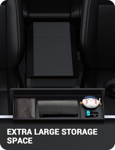 BASENOR Behind Screen Storage for Tesla Cybertruck Accessories 2024-2026 - size: Cybertruck (2024-2025) Behind Screen