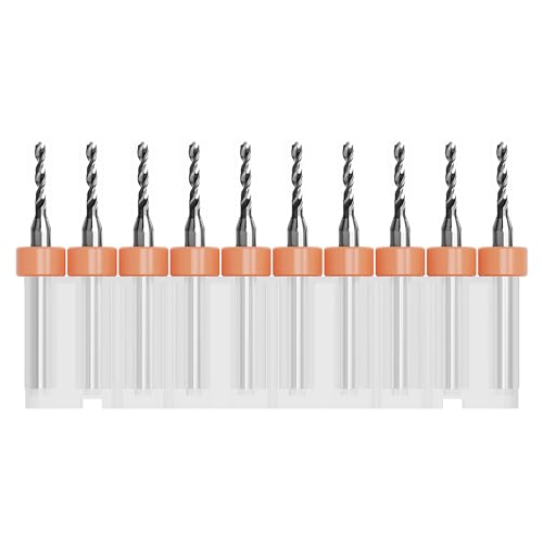 10 Pcs PCB Drill Bits Set, 1/8" Shank 1.7mm - size: 1.7mm