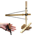 PSKOOK Bow Drill Kit Fire Starter, Primitive Wood, Survival Practice Friction Fire Tool for Scout Outdoor Activity Teaching, Outward Bound Training, Wildness Survival Beginner - color: Single-Player Edition+Fire Starter