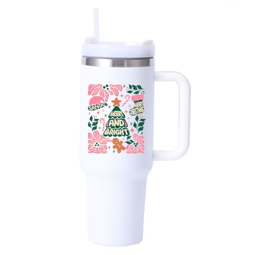 10pcs Merry Christmas Magic UV DTF Transfer Decals for Glass Cup Rub on Pine Tree UVDTF Cup Wraps for Ceramic Mugs Merry Bright Decoration Applique - style: CD23