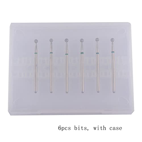 6pcs Ball Head Cuticle Nail Drill Bits for Nail Prep (φ3.0mm) - size: Ball 3.0mm