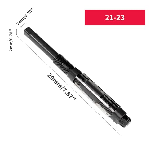 Adjustable Hand Reamer 21-23mm Hardened HSS Grip Reaming Metric Reaming Drill Bit for Metal DRINYOUNG (21-23) - size: 21-23