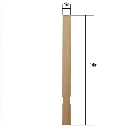 KINJOEK 100 PCS 14 Inch Long Paint Stir Sticks, Multi-Purpose Paint Sticks Flat Wooden Crafts Stick Paddles Stirrers, Large Gallon Paint Mixing Stick Bulk for Wall Stirring, Wood Craft, Garden Plant - size: 100PCS 14"