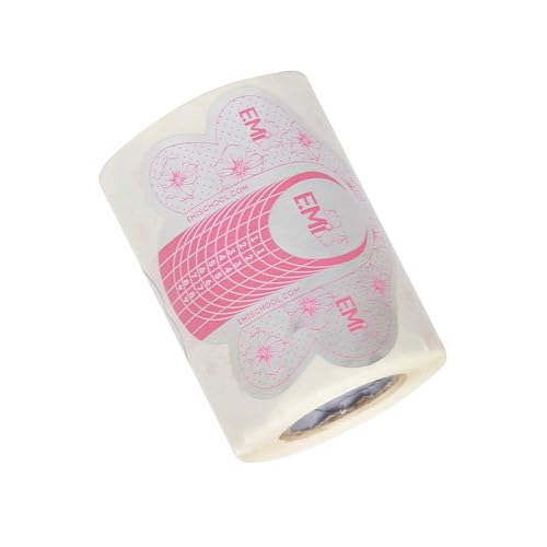 100Pcs Butterfly Form Self-Adhesive Nail Art Paper Tray for Acrylic UV Gel Manicure Tool Decor