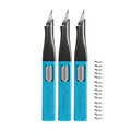 Precision Craft Knife, #11 Blade Storage, 3-Pack Blue - color: Blue*3pcs