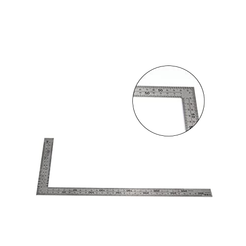 Right Angle Ruler 150x300mm Stainless Steel L Shape 90 Degree - style: 2mm Thickness