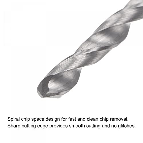 uxcell Solid Carbide Drill Bits, 2.6mm C2/K20 Tungsten Carbide Jobber Drill Bits Straight Shank Drilling Tool for Stainless Steel Aluminum Iron Metal Plastic 2pcs - size: 2.6mm