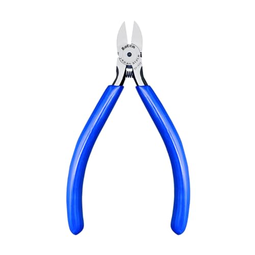 Wire Cutters, 5 Inch Precision Diagonal Cutters, Spring Loaded Side Cutting Pliers for Crafts, Jewelry Making - color: Blue, size: 5 inch